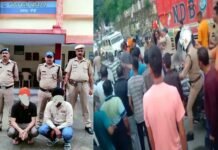 तीर्थयात्रा पर आये सिख युवकों की श्रीनगर में गुंडागर्दी, महिला के साथ छेड़छाड़, स्थानीय युवक पर डंडों से किया वार, 2 आरोपी गिरफ्तार, 4 फरार SIKKH YOUTH Hooliganism IN SRINAGAR