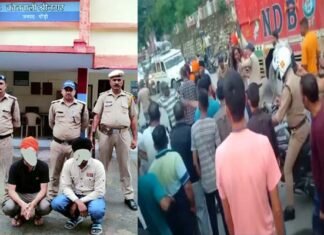 तीर्थयात्रा पर आये सिख युवकों की श्रीनगर में गुंडागर्दी, महिला के साथ छेड़छाड़, स्थानीय युवक पर डंडों से किया वार, 2 आरोपी गिरफ्तार, 4 फरार SIKKH YOUTH Hooliganism IN SRINAGAR