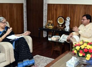 यूनिफॉर्म सिविल कोड ड्राफ्ट कमेटी की चेयरमैन देसाई ने सीएम धामी से की मुलकात Uniform Civil Code Draft Committee