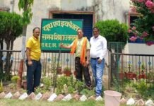 विश्व पर्यावरण दिवस पर श्रीनगर बालिका इंटर कॉलेज में लगाए गए फलदार पौधे