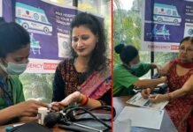 रोटरी क्लब क्लब ऑफ वैशाली द्वारा इंदिरापुरम मे निःशुल्क चिकित्सा शिविर का आयोजित