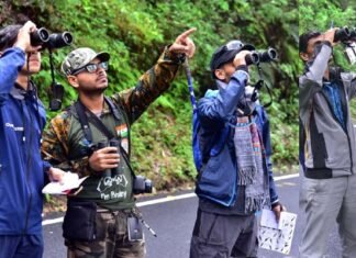 पौड़ी गढ़वाल: बर्ड वांचिंग प्रशिक्षण के दौरान बुआखाल-पौड़ी फॉरेस्ट रूट पर छात्रों ने की बर्ड वाचिंग Bird watching training pauri