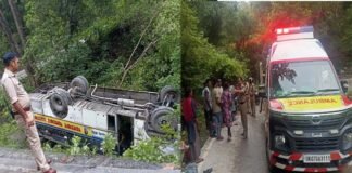 ऋषिकेश: कार को बचाने के चक्कर में पलटी यात्रियों से भरी बस, 24 लोग घायल Bus Accident In Rishikesh:
