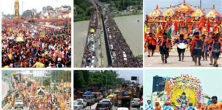 हरिद्वार कांवड़ मेला संपन्न, टूटा 10 सालों का रिकॉर्ड, जानिए इस बार कितने कांवड़िए पहुंचे जल लेने, 3 करोड़ की कांवड़ रही आकर्षण का केंद्र Kanwar Yatra 2022