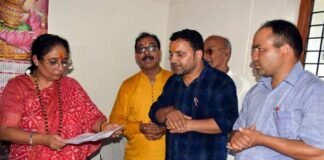 रा.उ.प्राथमिक विद्यालय मरगदना का नाम राधा बल्लभ पुरम के नाम पर रखे जाने सहित विद्यालय की विभन्न समस्याओं को लेकर विस अध्यक्ष को सौंपा ज्ञापन Margadana School after Radha Ballabh Puram