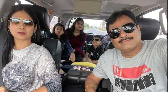 Oman Beach Accident-shashikant-family