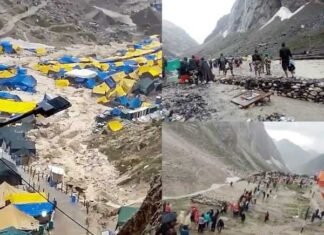 बाबा अमरनाथ गुफा के पास बादल फटने से 15 श्रद्धालुओं की मौत, कई लापता