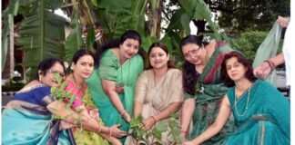 हरेला पर्व पर सीएम धामी की पत्नी ने मुख्यमंत्री आवास परिसर में किया पौधरोपण, विधायकों की पत्नियों को भेंट किए पौधे
