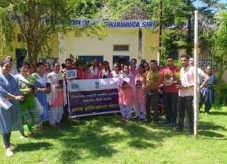 राजकीय महाविधालय देवप्रयाग में नमामि गंगे कार्यक्रम के अंतर्गत किया गया हरेला पर्व का आयोजन harela-parva