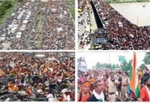 उमड़ा हुजूम: कांवड़ियों से पैक हरिद्वार, लड़खड़ाई ट्रैफिक व्यवस्था, पुलिस-प्रशासन के छूटे पसीने kanwar-yatra-2022-heavy-traffic-jam-in-haridwar