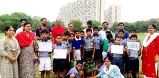 गौतम बुद्ध बालक इंटर कॉलेज में वृक्षारोपण कार्यक्रम आयोजित plantation at gautam buddh balak school