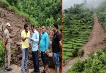 श्रीनगर गढ़वाल: बादल फटने से खिर्सू ब्लॉक के दो गांवों में भारी नुकसान, 70 से 80 खेत हुए जम्मींदोज Heavy damage in two villages of Khirsu block due to cloudburst