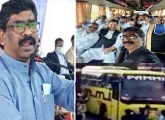 झारखंड में नया संकट : मुख्यमंत्री हेमंत सोरेन को अब सरकार बचाने की भी चुनौती, विधायकों की शुरू हुई बाड़ेबंदी Jharkhand CM Hemant Soren