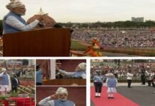 पीएम मोदी ने लगातार 9वीं बार लाल किले पर फहराया तिरंगा, जय जवान-जय किसान वाले नारे में जोड़ा ये नया शब्द PM Modi hoisted the tricolor at the Red Fort