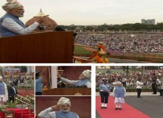 पीएम मोदी ने लगातार 9वीं बार लाल किले पर फहराया तिरंगा, जय जवान-जय किसान वाले नारे में जोड़ा ये नया शब्द PM Modi hoisted the tricolor at the Red Fort