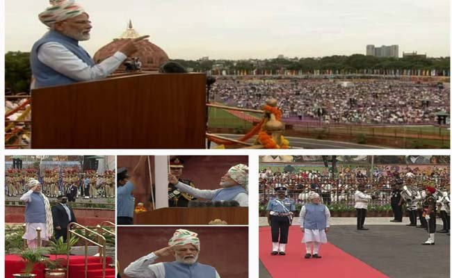 PM-Modi-hoisted-the-tricolo PM Modi hoisted the tricolor at the Red Fort