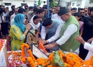 पंचतत्व में विलीन हुए शहीद चंद्रशेखर हरबोला,सीएम पुष्कर सिंह धामी ने दी श्रद्धांजलि