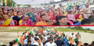 सीमांत गांव मंच में हर घर तिरंगा अभियान में शामिल हुए मुख्यमंत्री पुष्कर सिंह धामी CM Dhami participated in the tricolor campaign at every house in the frontier village manch