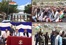 सीएम धामी ने सीमांत गांव मलारी में देश के जवानों एवं गांववासियों के साथ हर घर तिरंगा कार्यक्रम में किया प्रतिभाग har ghar tiranga program in Malari village