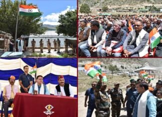 सीएम धामी ने सीमांत गांव मलारी में देश के जवानों एवं गांववासियों के साथ हर घर तिरंगा कार्यक्रम में किया प्रतिभाग har ghar tiranga program in Malari village