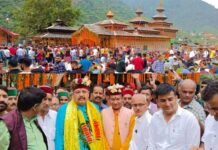 जौनसार-बावर के महासू देवता मंदिर में दो दिवसीय जागड़ा मेले का शुभारंभ, कैबिनेट मंत्री सतपाल महाराज ने की शिरकत, हजारों श्रद्धालुओं ने किये देवदर्शन