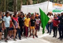 पौड़ी में आयोजित मैराथन दौड़ में 284 ने लगाई रेस, किरण साहू, खुशबू, धर्मेष व निधि नेगी रहे अव्वल marathon race held in Pauri