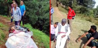 उत्तराखंड के इस गाँव में आजादी के 75 साल बाद भी नहीं पहुंची सड़क, बीमार पड़ने पर मरीज को कंधे, चारपाई पर बैठाकर अस्पताल पहुँचाने को मजबूर ग्रामीण no road in Banagad village rikhnikhal pauri garhwal