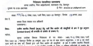 उत्तराखंड में अब ब्लाक प्रमुखों के वाहनों में तेल के लिए प्रतिमाह मिलेंगे इतने हजार रुपये