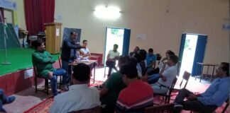शैक्षिक उन्नयन गोष्ठी एवं ब्लॉक अधिवेशन को लेकर राजकीय शिक्षक संघ खिर्सू शाखा की अहम बैठक