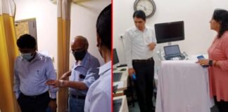 स्वास्थ्य विभाग की टीम ने दो अल्ट्रासाउंड केन्द्रों का किया औचक निरीक्षण surprise inspection of two ultrasound centers