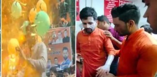 बीजेपी युवा मोर्चा की रैली में गैस के गुब्बारे फटने से हुआ हादसा, प्रदेश अध्यक्ष शशांक रावत समेत कई कार्यकर्ता झुलसे BJP Yuva Morcha rally fire incedent