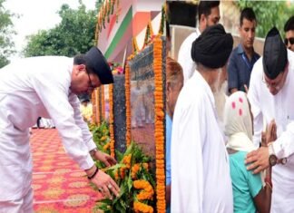 खटीमा गोलीकांड की 28वीं बरसी पर मुख्यमंत्री धामी ने शहीद आंदोलनकारियों को दी श्रद्धांजलि CM Dhami pays tribute to the agitators martyred in the Khatima shooting