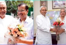 विपक्ष को एकजुट करने की मुहिम : दिल्ली पहुंचे बिहार के सीएम नीतीश कुमार ने केजरीवाल और सीताराम येचुरी से की मुलाकात CM Nitish met Kejriwal and Sitaram Yechury