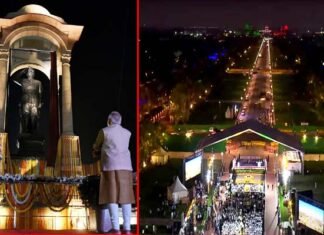 राजपथ अब बीती बात, पीएम मोदी ने किया कर्तव्य पथ का उद्घाटन, नेताजी सुभाष चंद्र बोस की भव्य प्रतिमा का भी किया अनावरण Kartavya Path central vista avenue