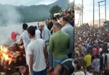 श्रीनगर के आईटीआई घाट में हुआ अंकिता का अंतिम संस्कार, भाई ने दी मुखाग्नि, उमड़ा जनसैलाब