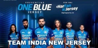 टीम इंडिया की नई जर्सी लॉन्च : ऑस्ट्रेलिया में होने वाले टी-20 वर्ल्ड कप में नए लिबास में मैदान में उतरेगी भारतीय क्रिकेट टीम eam India new jersey launch