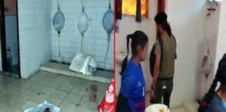 शर्मनाक : सहारनपुर में सब जूनियर महिला कबड्डी टीम को टॉयलेट में रखा खाना खिलाया, वीडियो वायरल होने के बाद खेल अधिकारी सस्पेंड food served in toilet-in-saharanpur