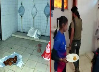 शर्मनाक : सहारनपुर में सब जूनियर महिला कबड्डी टीम को टॉयलेट में रखा खाना खिलाया, वीडियो वायरल होने के बाद खेल अधिकारी सस्पेंड food served in toilet-in-saharanpur