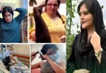 ईरान में महसा अमिनी की मौत पर बढ़ा गुस्सा, महिलाओं ने काटे अपने बाल और हिजाब को जलाया muslim-woman-chopped-off-hair