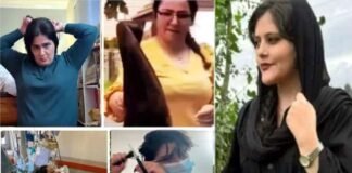 ईरान में महसा अमिनी की मौत पर बढ़ा गुस्सा, महिलाओं ने काटे अपने बाल और हिजाब को जलाया muslim-woman-chopped-off-hair