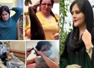 ईरान में महसा अमिनी की मौत पर बढ़ा गुस्सा, महिलाओं ने काटे अपने बाल और हिजाब को जलाया muslim-woman-chopped-off-hair