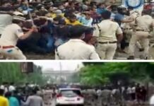 पुलिस लाठीचार्ज में कई घायल : हैदराबाद में भारत और ऑस्ट्रेलिया के बीच तीसरे टी20 मैच की टिकट खरीदने के लिए मची भगदड़ stampede broke out in Hyderabad