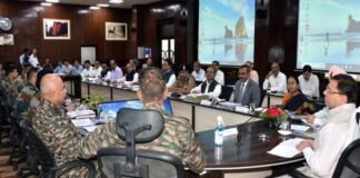 सीएम धामी की अध्यक्षता में सचिवालय में सिविल मिलिट्री लायजन कॉन्फ्रेंस की बैठक Civil Military Liaison Conference meeting