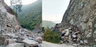 ऋषिकेश-बदरीनाथ राष्ट्रीय राजमार्ग पहाड़ी से मलबा और बोल्डर गिरने से यात्रियों के साथ स्थानीय लोग भी परेशान