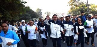 ड्रग्स के खिलाफ मैराथन: सीएम धामी ने देहरादून मैराथन 2022 का किया फ्लैग ऑफ, खुद भी लगाई दौड़ Dehradun Marathon 2022
