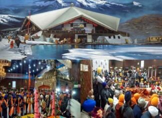 सिखों के पवित्र तीर्थ स्थल हेमकुंड साहिब के कपाट शीतकाल के लिए बंद, बर्फबारी के बीच आयोजित की गई अंतिम अरदास Hemkund Sahib, the pilgrimage site of Sikhs, closed for winter