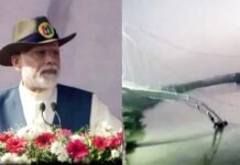 चुनावी तैयारियों के बीच हादसा,गुजरात दौरे पर गए पीएम मोदी को ‘मोरबी’ ने दिया जख्म, विपक्ष ने भी राज्य सरकार पर उठाए सवाल morbi-bridge-accident