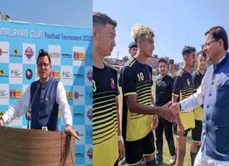 सीएम धामी ने टनकपुर में हिमालयन कप फुटबॉल टूर्नामेंट 2022 का किया शुभारंभ CM Dhami launches Himalayan Cup Football Tournament 2022 in Tanakpur