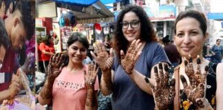 करवा चौथ ने बढ़ाई बाजारों में रौनक, महिलाएं कर रही हैं जमकर खरीददारी, मेहंदी के अलग-अलग डिजाइन बनवाने के लिए दिख रहा है उत्साह karva-chauth-mehandi