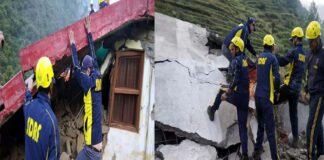 दुखद: चमोली में भूस्खलन से एक ही परिवार के चार लोगों की मौत, एक घायल landslide in chamoli